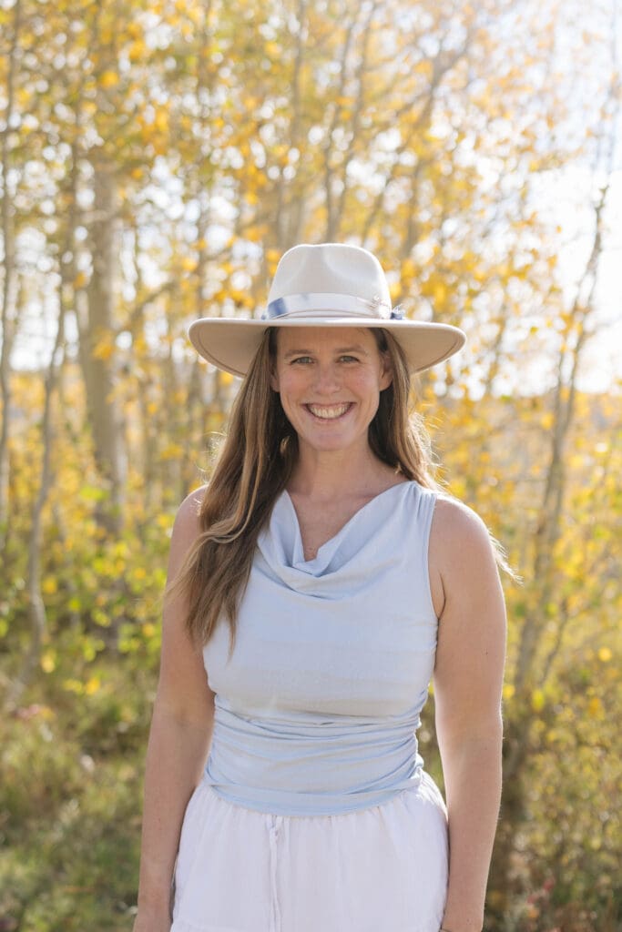 Headshot of Kate Cooper, trademark attorney, in the fall.